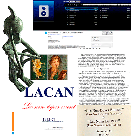Lacan - Les non dupes errent - Les noms du père